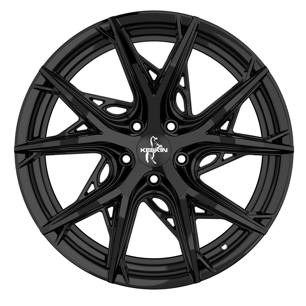 KESKIN KT24 hliníkové disky 8,5x19 5x108 ET40 BLACK PAINTED