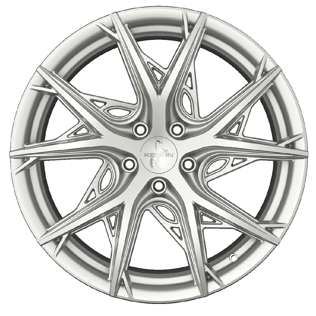 KESKIN KT24 hliníkové disky 8,5x19 5x114,3 ET35 SILVER PAINTED