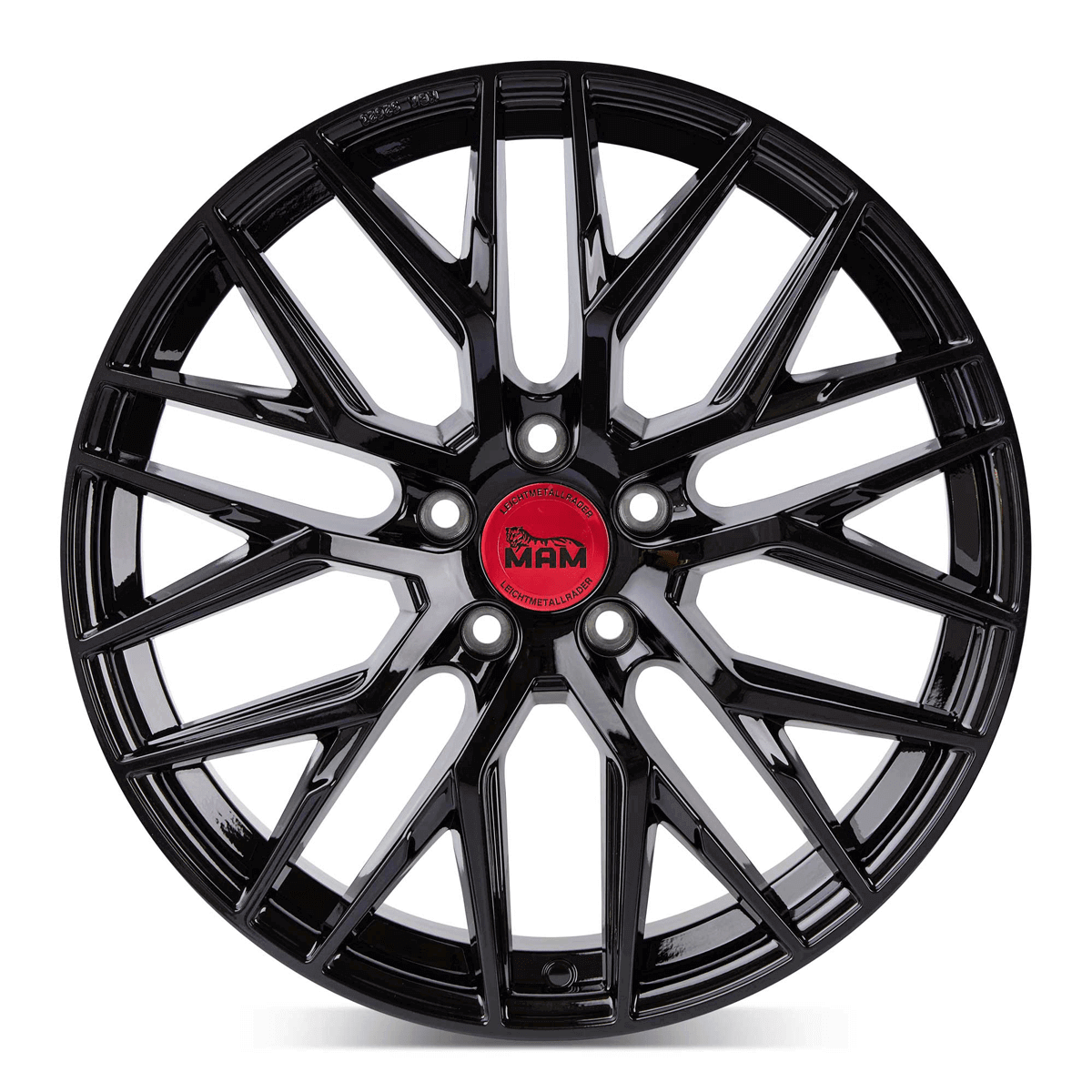 MAM RS4 hliníkové disky 7x16 5x112 ET38 BLACK PAINTED