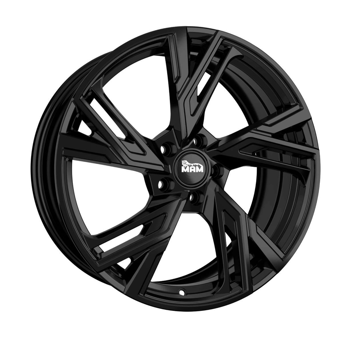 Jante MAM WHEELS RS5 8x18 pouces, entraxe 120, déport ET35, couleur BLACK PAINTED
