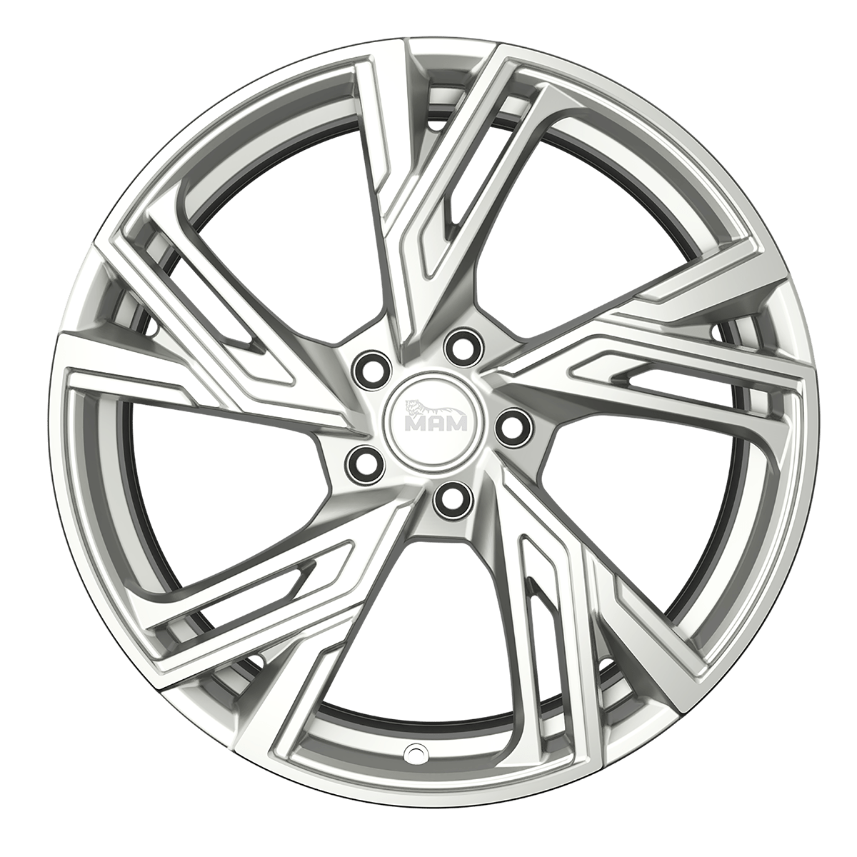 MAM RS5 hliníkové disky 7x16 5x100 ET38 SILVER PAINTED