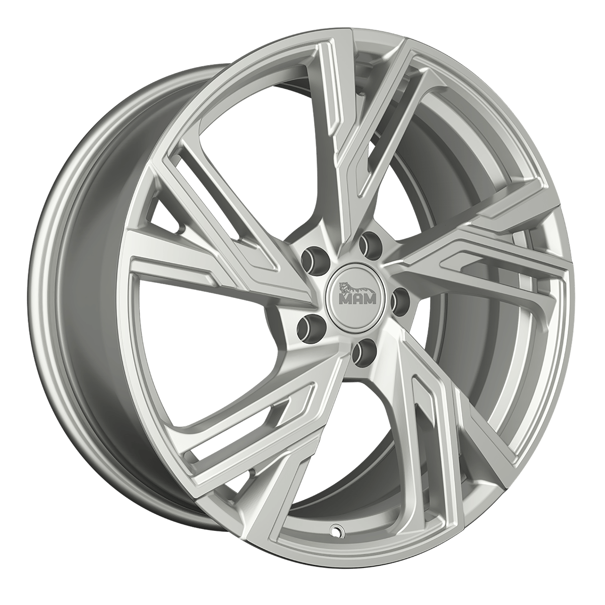 MAM RS5 hliníkové disky 7,5x17 5x100 ET35 SILVER PAINTED