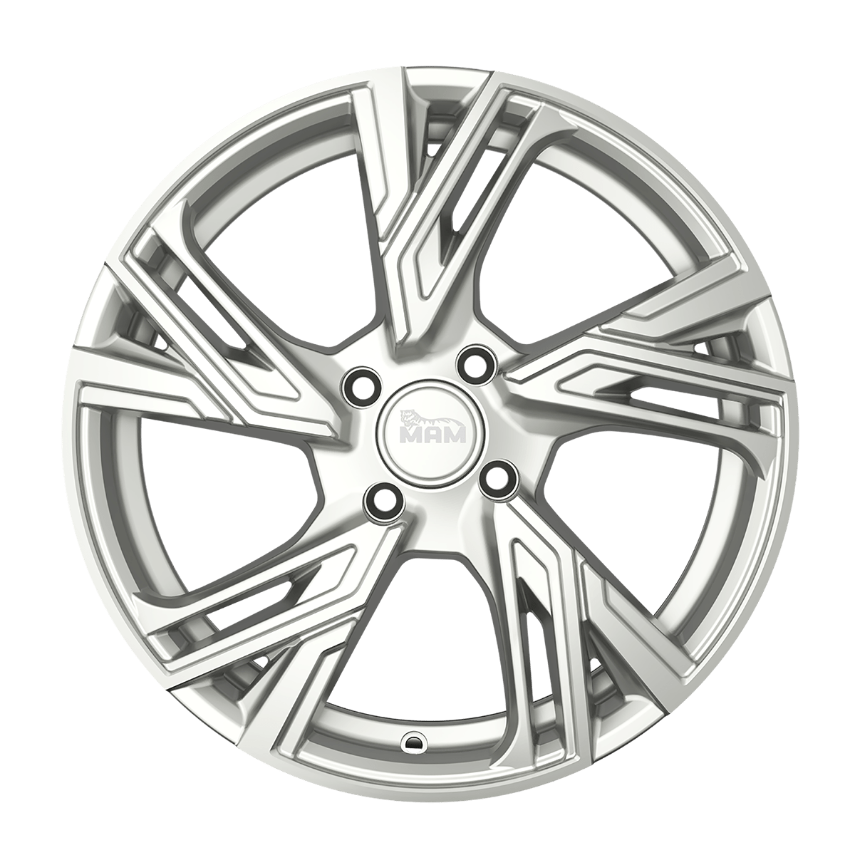 MAM RS5 hliníkové disky 6,5x16 4x100 ET35 SILVER PAINTED