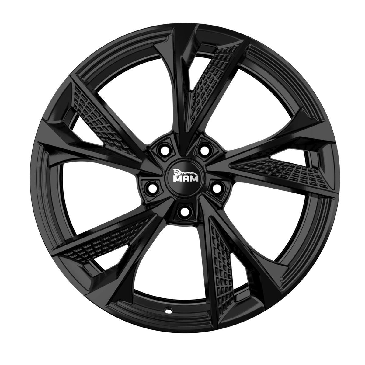 MAM RS6 hliníkové disky 7x16 5x100 ET38 BLACK PAINTED